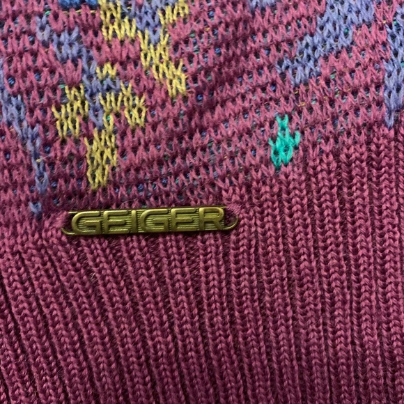 Vintage Purple Floral Button Cardigan - Picture 5 of 8